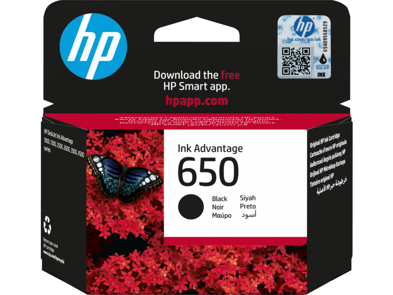 HP-650 INK CARTRIDGE BLACK HP-650 INK CARTRIDGE BLACK